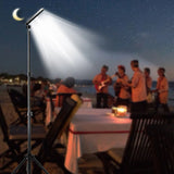 Portable Camping LED Selfie Lamp Photography Light with Tripod Stand for Outdoor Picnic Barbecue Adjustable Telescop