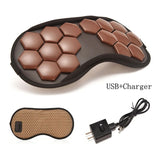 Germanium Jade Electric Heating Tourmaline Magnetic Therapy Massage Blackout Sleep Eye Mask