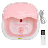 Electric Heating Massage Footbath Bucket Household Folding Red Light Foot Spa Machine Folding Foot Bath Basin Health Care