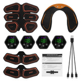 Muscle Stimulator EMS Abdominal Hip LCD Display Toner USB Abs Fiess Training Home Gym Body Slimming Waist Trainer