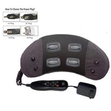 Electric Waist Massager - Lumbar Vibration Cushion for Pain Relief. Heating, Health Care, Relaxation, Traction Therapy. Airbag Back Body Massage