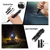 13 Pcs Outdoor Survival Kit Multifunction Gear Emergency Hiking Military Camping Tool Set With Fishing Kit