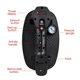 Large Electric Vacuum Suction Cup with Pressure Gauge - Heavy-Duty Hand-held Strong Suckers for Granite, Glass, and Tile Lifting