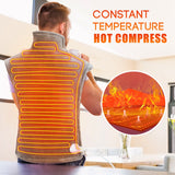 Electric Heating Massage Shawl Blanket Heated Pad For Neck Back Warmer Heat Wrap Adjustable Temperature