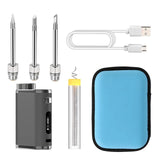 Rechargeable USB Portable Wireless Battery With 3 Tips 1W-75w High Power Outdoor Soldering Iron