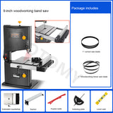 9 Inch Sawing hine Multifunction Band DIY Woodworking Table Jigsaw Desktop hinery Wood Saw 220V