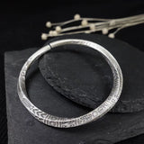 Mobius ring silver bracelet