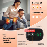 Electrically heated brace old cold legs joints knee massager 4000mAH vibration warmth hot compress massage instrument