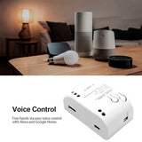 Tuya Smart Switch 1 Channel Wifi Relay Rolling Door Switch DC AC 7-32V Motor Curtain Switch Inching Self-Locking
