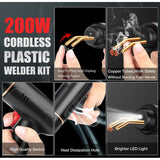 200W high-power gun wireless portable hot plastic welding hine stapler bumper repair car kit