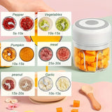 Mini Electric Garlic Grinder Chili Vegetable Chopper 100/250ML Wireless Portable Mixer hine Crusher Kitchen Blender