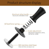 49/51/53/53.3/58/58.5mm Coffee Tamper Adjustable Depth With Graduated 30 Lbs Espresso Spring Calibrated
