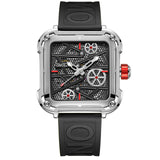 Luxury Men's Watch ONOLA Fahion Hollow Full Automatic  Watches Men Silicone Tape Waterproof Wristwatch Clock