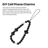 Mobile Grip Beaded Phone Hanging Chain Wrist Strap Set Women Universal Cell for Girls