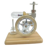 Model, Adjustable Speed Stirling Engine With Horizontal Flywheel Physical Experiment Educational Model
