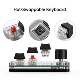 USB ro Custom Mini 12 Keys 2 Knob Programming DIY nical Keyboard Gaming Drawing Switch Portable Hot-swap Keypad