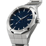 Matte Star Dust Dial Silver Full Stainless Steel Strap High Quality Luxury Frosted Japanese Miyota Quartz Watch Clock for Men