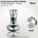 1pc Double Spring Coffee Tamper 30 Ib Coffee Powder Hammer 51/53/58MM Italian Coffee Powder Press Coffee Tools Barista Tools