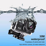 4K Action 1080P/30FPS WiFi 2.0" 170D Underwater Waterproof Helmet Video Recording Camera Sports Cameras Outdoor Mini Cam
