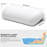 SPA Pillow,Non-slip Bathtub Headrest Soft Waterproof Bath Pillows with Suction Cups Easy To Clean Bathroom Accessories