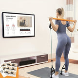 1 set Upgraded Portable Pilates Bar Kit with Resistance Bands