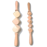 Type solid wood dice rolling steel rods home meridian dredging the scrapping stick general massage whole body