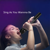 Professional Wireless Microphone Handheld Bluetooth Karaoke Mic Recording Studio Home Party Singing for Church Show Best Seller