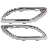 Top-1 Pair Rear Exhaust Pipe Trim Bezel Fit for Mercedes W177 a W238 E W205 C 2058852221,2058852321