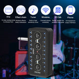 Lekato Electric Guitar Headphone Amplifier System Wireless Multi-Effects Amp Recording Music Bypass Mode Distortion Effect