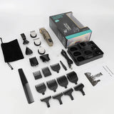 2024Resuxi 708 Professional IPX6 Waterproof 8 in 1 Clipper Set 1200mAh Battery Men Rechargeable Cordless Beard Hair Trimmer