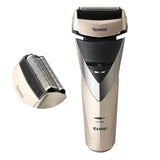 Kemei KM-8102 2 in 1 Reciprocating Dual Blade Full Body Wash Rechargeable Cordless Facial Shaver
