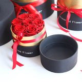 Romantic Level A Eternal in Box Gifts Wife Real Rose Preserved wer Gift Set Home Decor Valentines Day Wedding-B