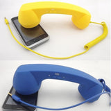 Retro Mobile Receiver Vintage Style 3.5MM Phone Handset with Adjustable Volume And Microphone Calls for Communication