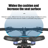 Widened MTB Bike Hollow Breathable Bicycle Seat Cushion Waterproof Spring Shock Absorption Comfort Saddles