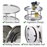 Turntable Cupboard Organizer, Lazy Susan,Multi-Functional Rotating Spice Rack For Kitchen Storage