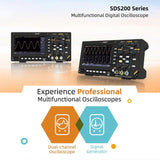 Digital Oscilloscope 100MHz Bandwidth 1GS/s Sample Rate 14Bit Oscilloscope with 7inch LCD Color Scre