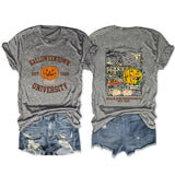 Loose Front And Rear Printed Short Sleeve