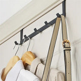 Bathroom door 5 hooks, coat shelf, hat, towel rack, kitchen and bathroom accessories