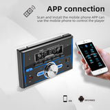 Double Din Universal Car Multimedia With Voice Assistant Support Bluetooth App Remote Control FM Radio Audio USB Player