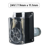 DC 24V Peristaltic Large wrate Liquid Dosing Pump 1500ml/min 2 Rollers w/ Tube for Aquarium Lab Chemical Analysis