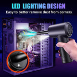 Mini Air With Extra Nozzle 130000RPM Turbo Jet Fan Wind Speed 52m/s Electric Blower Multifunctional Blowing Dust Dryer