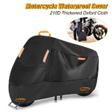 210D Thick Oxford Cloth Universal Motorcycle Waterproof Dust Snow Protection Motorbike Rain Cover Sunshade UV Protect