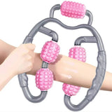 3D floating foam massage suitable for leg neck arm axis muscle relaxer 5-wheel yoga fiess roller massager accessories