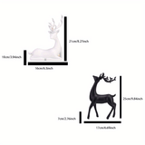1pc Creative Fu Deer Ornament, Light Luxury Home Living Room Entryway Desktop TV Cabinet Wine Cabinet Decorations, Housewarming New Home Gift,room Decor