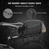 Waterproof Bike Bicycle Carrier Cycling Rear Rack Should Bag