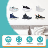 6 Pack Floating Shees,Transparent Acrylic Wall Mounted Shoe Shees,for Display Collectible Shoe&Sneaker