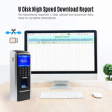 Fingerprint Access Control Attendance hine Biometric Time Clock Employee Checking-in Recorder Fingerprint/Password/ID