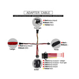Ebike Headlight Harness 12~72V Electric Bike Lamp Front/Rear Light Set Quick Release Switch Taillight