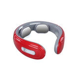 Intelligent Back and Neck Massager Electric Pulse Far Infrared Heating Pain Relief Tool Health Care Relaxation Cervical Massage