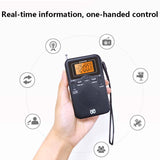 Portable AM FM Mini Radio Speaker 3.5mm Earphone Jack  Auto-Search Antenna Receiver With Screen Display Outdoor Emergency Radio